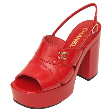 chanel red sandals|chanel scarpe sito ufficiale.